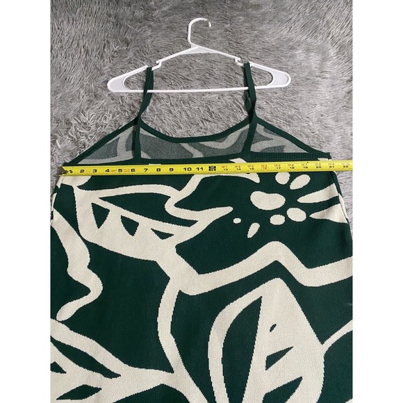 Cider Womens Knit U Line Boho Midi Dress Green Lagenlook Beachy 2XL - Picture 7 of 12